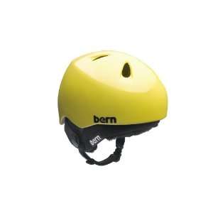  Bern Nino Helmet (Gloss Yellow, Small/Medium   Adjustable 
