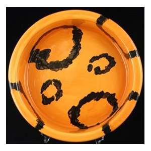Melia ceramic dog bowl, 14 cup Tiger Tail Expanded Leopard dog bowl 