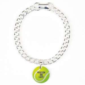  Charm Bracelet Tennis Equals Life: Artsmith Inc: Jewelry