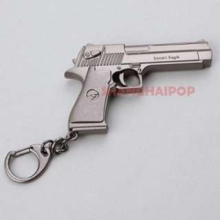 Metal Gun Keyring Key Ring Chain Pistol Desert Eagle  