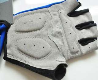 NEW Outdoor 2012 BMX Cycling Bike Bicycle Half Finger Gloves Blue Size 