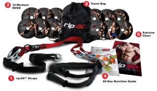 Rip60   60 Day Total Body Trainer With DVDs  