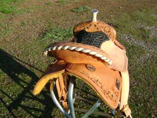 15 QUICK TURN WESTERN BARREL RACER RACING SHOW SADDLE HAND PAINTED 