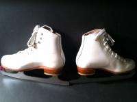 Vintage RIEDELL Leather Ice Skates Wilson Excel Sheffield Blades 