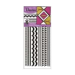   Dazzles Stickers Borders Black; 5 Items/Order Arts, Crafts & Sewing