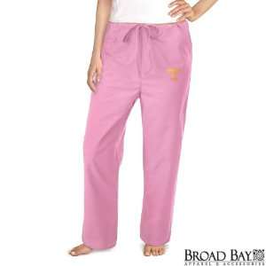  University of Tennessee Pink Scrubs Pants DRAWSTRING BOTTOMS 