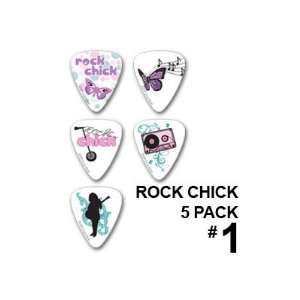  Rock Chick Guitar Pick Pack [Electronics] Musical 