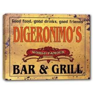  DIGERONIMOS Family Name World Famous Bar & Grill 