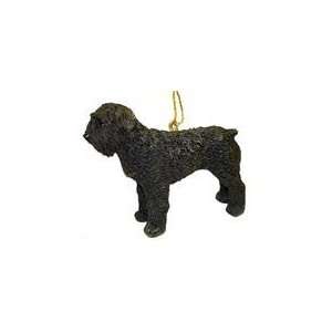  3.5 Black Bouvier Dog Christmas Ornament: Home & Kitchen