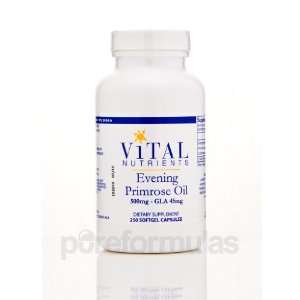  Vital Nutrients Evening Primrose Oil 500 mg 250 Softgel 