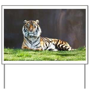  Yard Sign Bengal Tiger Stare HD 