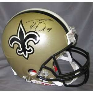  Autographed Drew Brees Helmet   Autographed NFL Helmets 