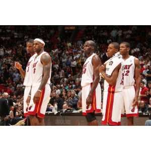  Washington Wizards v Miami Heat Chris Bosh, LeBron James 