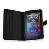 Leather Case Cover and stand for HTC Flyer, P510e Black  