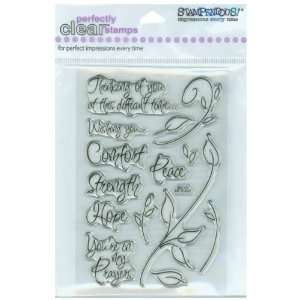  Stampendous Perfectly Clear Stamps   Encouraging Words 