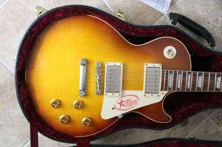 2009 Gibson Les Paul Custom Historic R8 1958 Reissue   Iced Tea VOS 