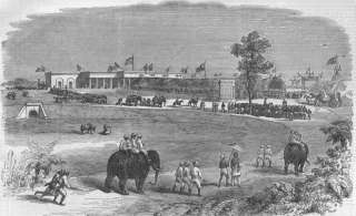 INDIA East Indian Railway opening Burdwan Station, 1855  