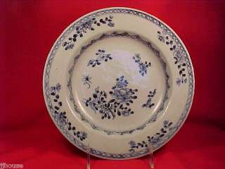 Chinese Export Porcelain Blue Floral Bowl 9 18th c  