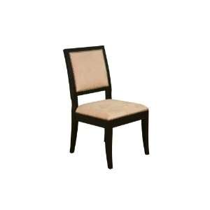 Baxton Studio Verna Side Chair, Black/Beige 