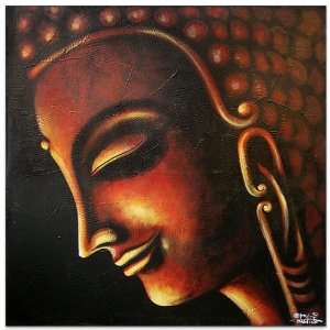 Blessing Buddha Miring~Bali Art~Paintings~Unique~Canvas:  