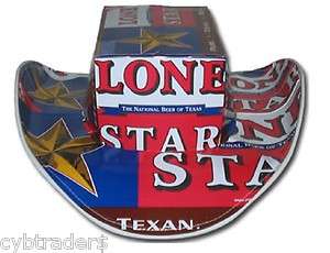 Lone Star Beer Carton Cowboy Hat Advertising Refrigerator / Tool Box 