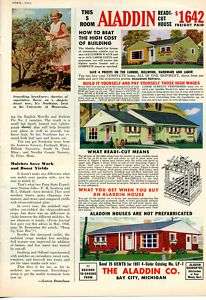 1951 Aladdin Readi Cut Houses Bay City Michigan Ad  