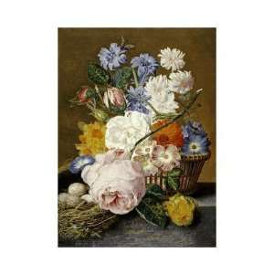  Jan Van Huysum   Roses, Morning Glory, Narcissi Giclee 