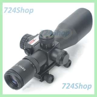   Laser Sight Rifle Scope Red/Green Mil Dot Reticle with Mount  