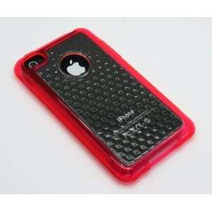  Case Square iPhone 5 Open Logo Pink Clear TPU Case with 