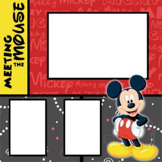 Disney Fab 5 Digital Scrapbook Premade Kit • 5 Pages!  