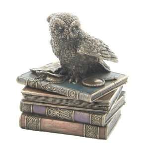   Flapping His Wings and Sitting on Books Trinket Box