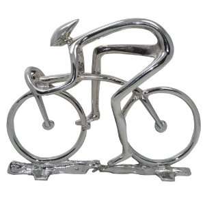   BALI Art~Biker Bronze Sculpture~HANDMADE~Modern Style: Home & Kitchen