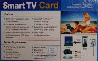 Smart TV FM Card Cardbus PCMCIA Tuner Video Notebook  