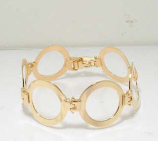 Technibond Shiny Circle Bracelet 14K Clad Silver HSN  