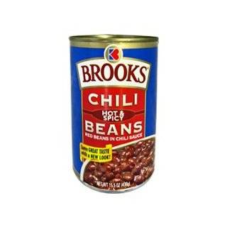 Brooks Hot & Spicy Chili Beans 15.5 oz   12 Unit Pack