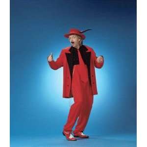 Zoot Zuit (Red) Adult Halloween Costume Size 50 X Large (XL):  