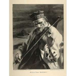   Violinist Musician Music Anders Zorn   Original Print
