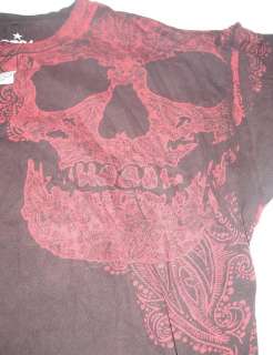 Shirt 2761 La Vida Imita El Arte Groovy Skull Art S  