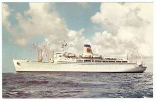 Adv PC 1950s SS MARIPOSA Matson Lines Luxury Line SHIP  
