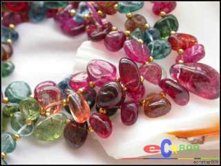 3row 18 multicolor massive crystal stone necklace  