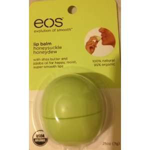  EOS Lip Balm, Honeysuckle Honeydew, 0.25 oz (Pack of 3 