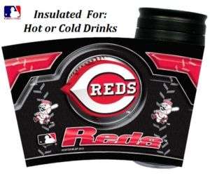 Cincinnati Reds TRAVEL MUG Insulated Tumbler Use Hot or Cold NEW 