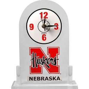  Za Meks Nebraska Cornhuskers Desk Clock: Sports & Outdoors