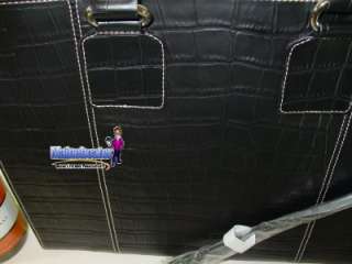 Wilsons Leather All in One Large CROC Black Tote Bag + laptop case $ 