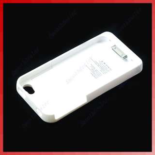  Rechargeable Backup Battery Charger Case Cover F iPhone 4 4S W  