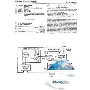 NEW Patent CD for DATA TRANSFER SYSTEM 