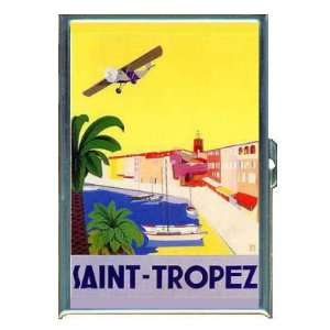 SAINT TROPEZ COLORFUL TRAVEL POSTER ID CREDIT CARD WALLET 