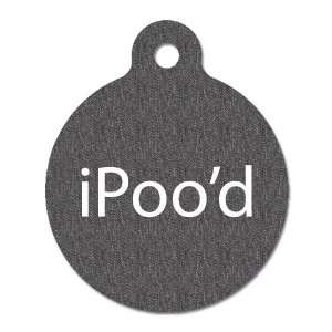  iPood   Pet ID Tag, 2 Sided, 4 Lines Custom Personalized 