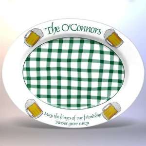  Personalized Irish Platter with Beer Mugs Kitchen 