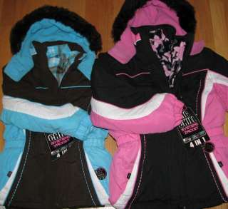 Big Chill girls winter coat 5/6 7/8 10/12 14/16 New Blue Brown or pk 